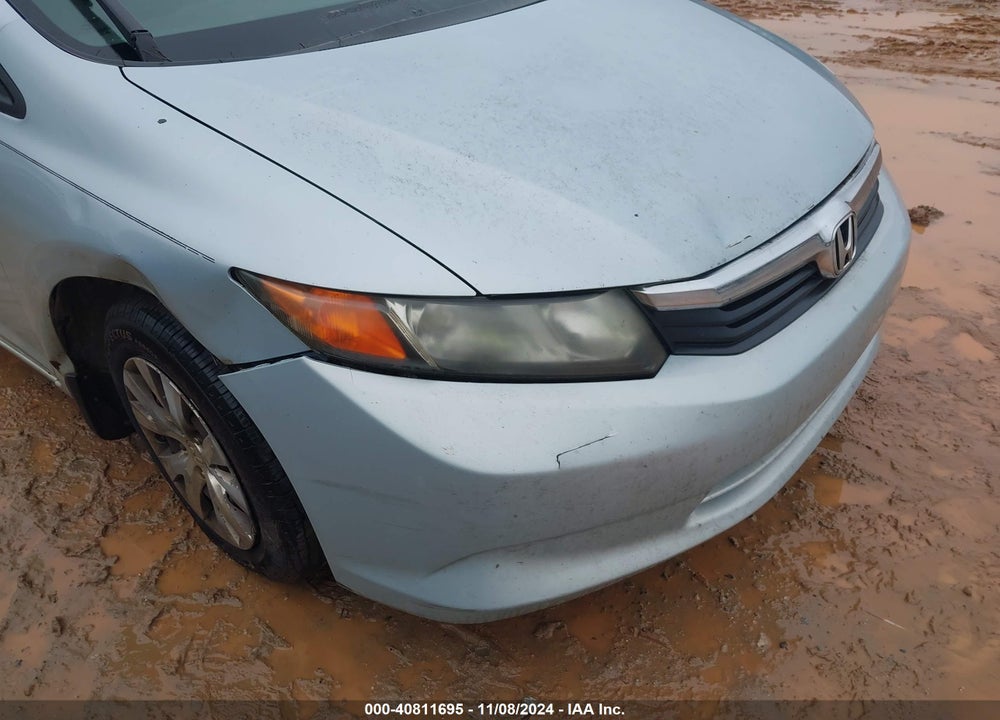 2012 HONDA CIVIC LX VIN: 19XFB2F59CE050927