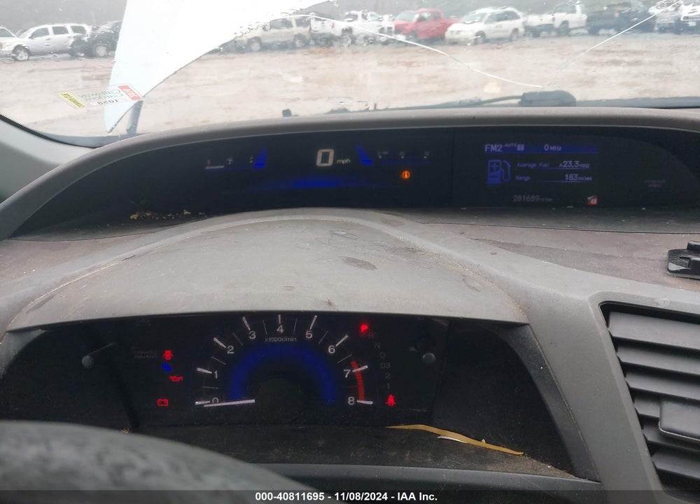 2012 HONDA CIVIC LX VIN: 19XFB2F59CE050927