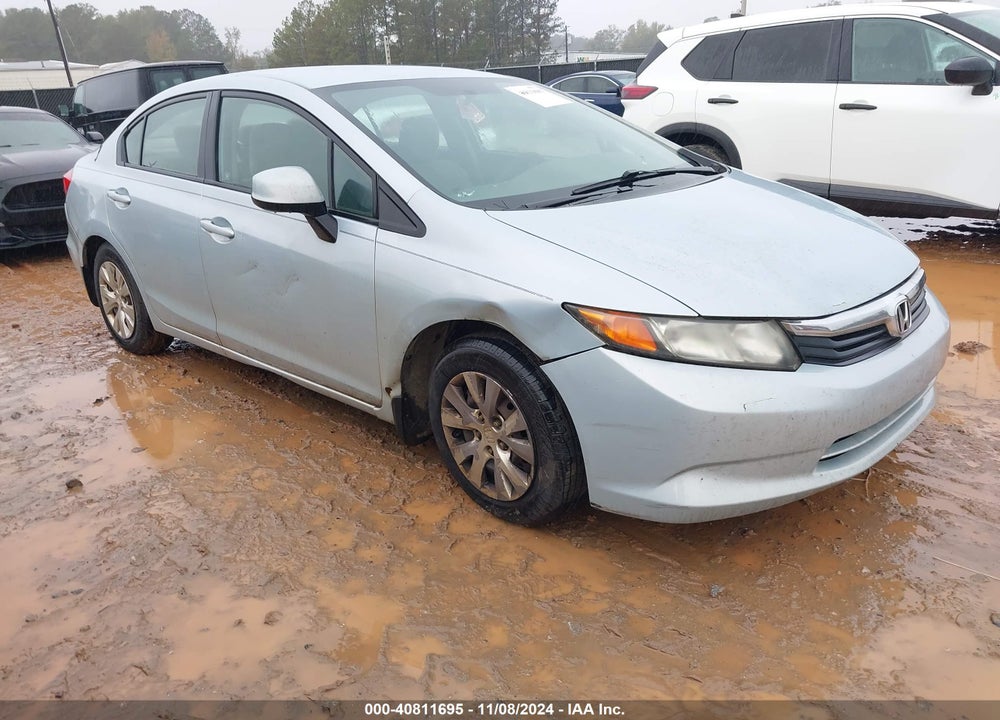 2012 HONDA CIVIC LX VIN: 19XFB2F59CE050927