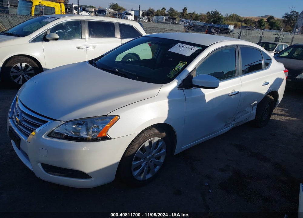 2014 NISSAN SENTRA S VIN: 3N1AB7AP1EL653839