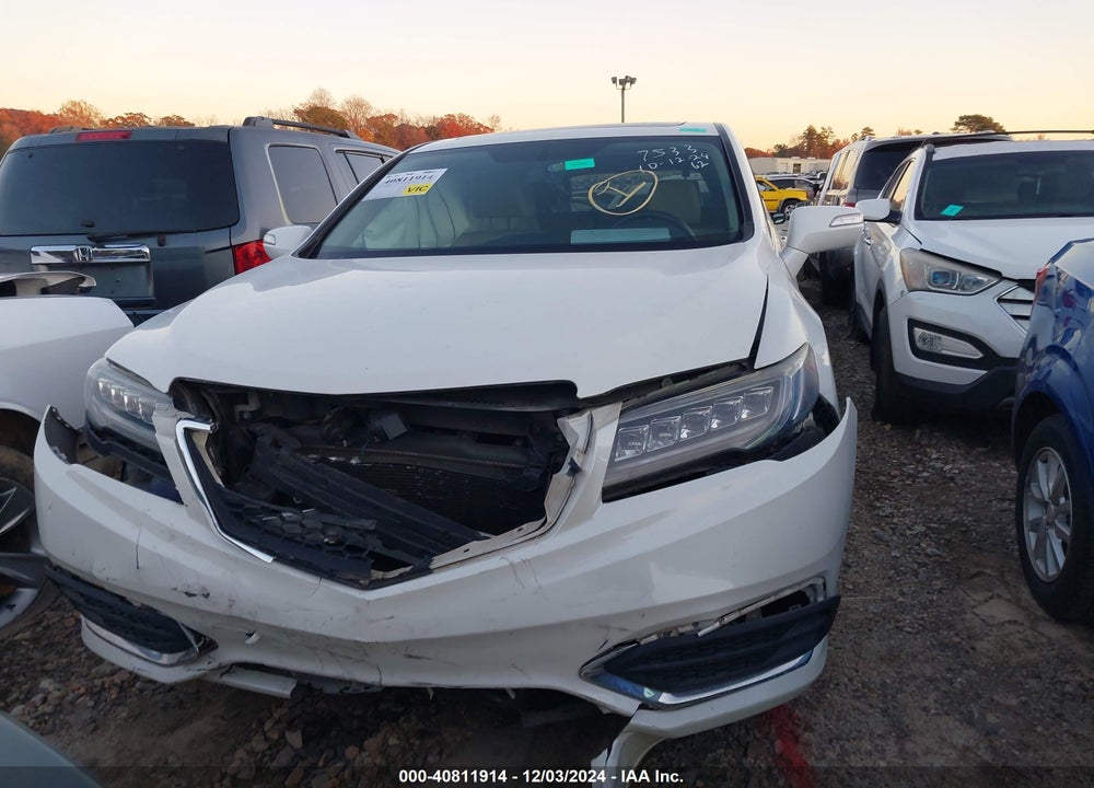 2016 ACURA RDX WATCH PLUS PKG VIN: 5J8TB3H30GL007533