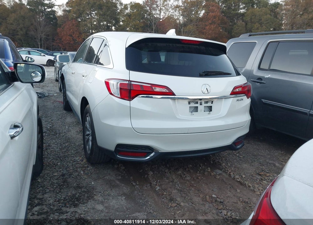 2016 ACURA RDX WATCH PLUS PKG VIN: 5J8TB3H30GL007533