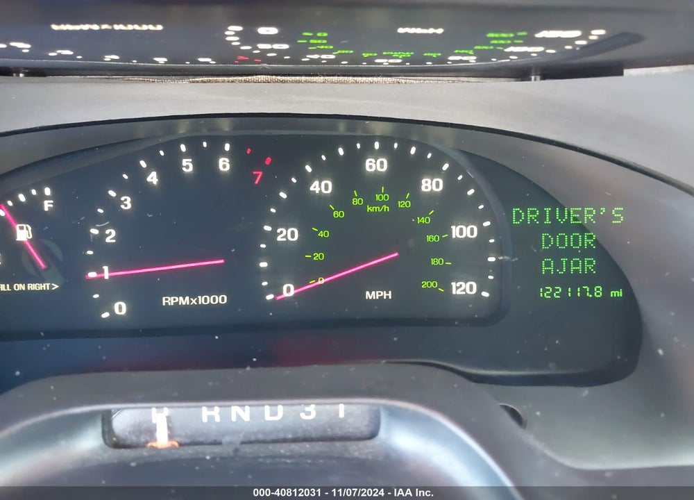 2001 LINCOLN CONTINENTAL VIN: 1LNHM97V11Y680972