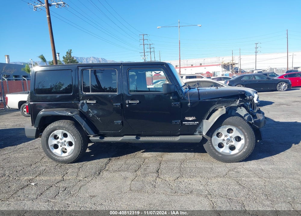2014 JEEP WRANGLER UNLIMITED SAHARA VIN: 1C4BJWEG8EL197214