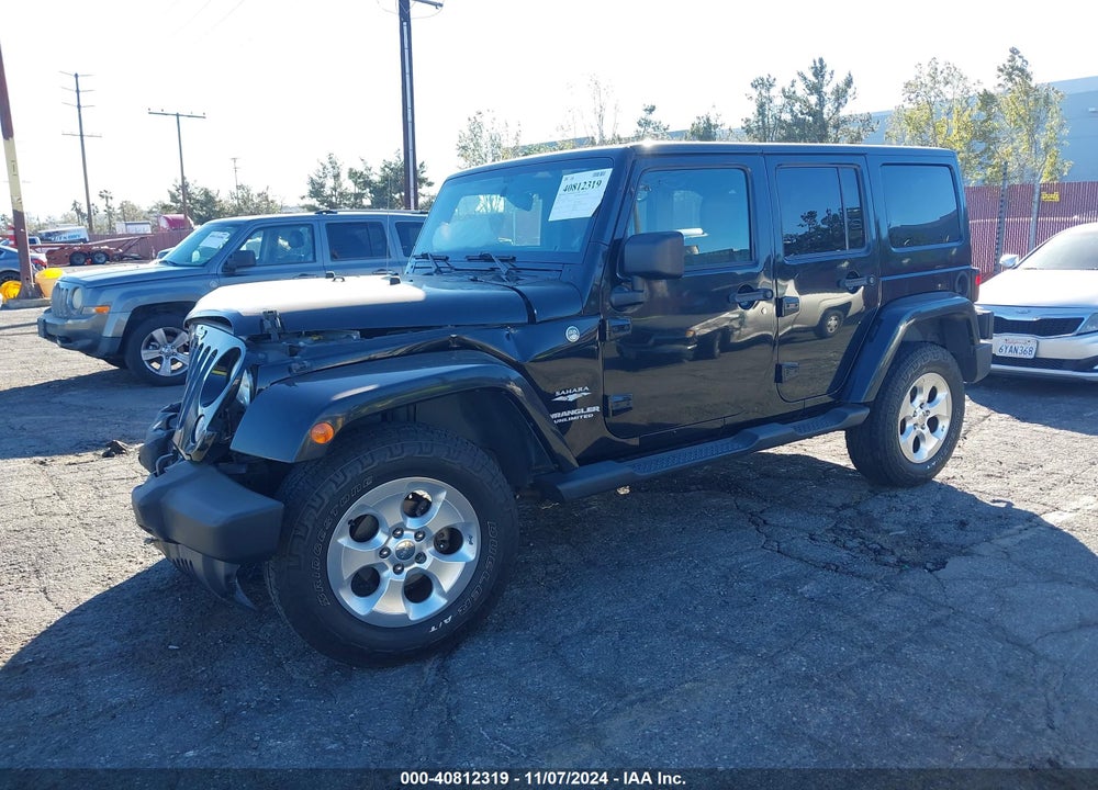 2014 JEEP WRANGLER UNLIMITED SAHARA VIN: 1C4BJWEG8EL197214