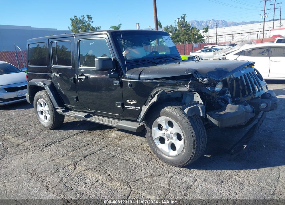 2014 JEEP WRANGLER UNLIMITED SAHARA VIN: 1C4BJWEG8EL197214