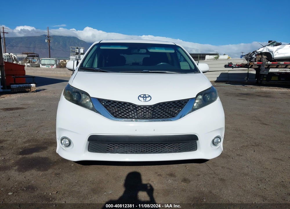 2012 TOYOTA SIENNA SE 8 PASSENGER VIN: 5TDXK3DC8CS251316