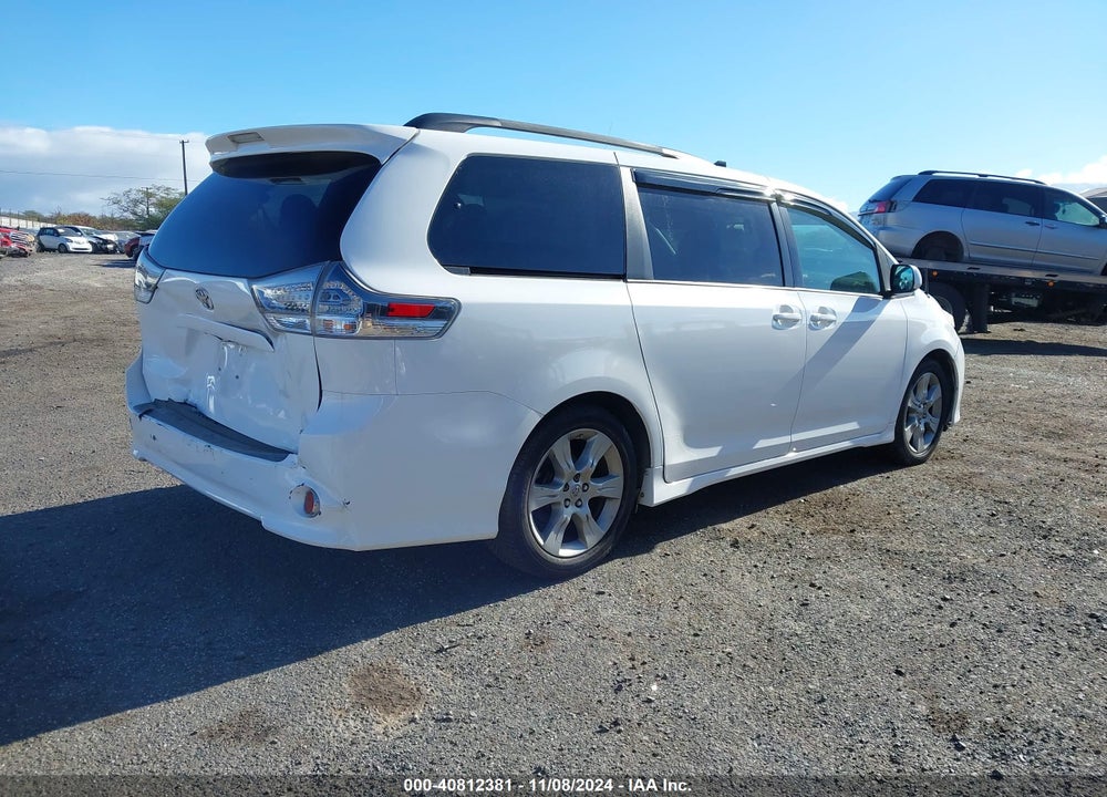 2012 TOYOTA SIENNA SE 8 PASSENGER VIN: 5TDXK3DC8CS251316
