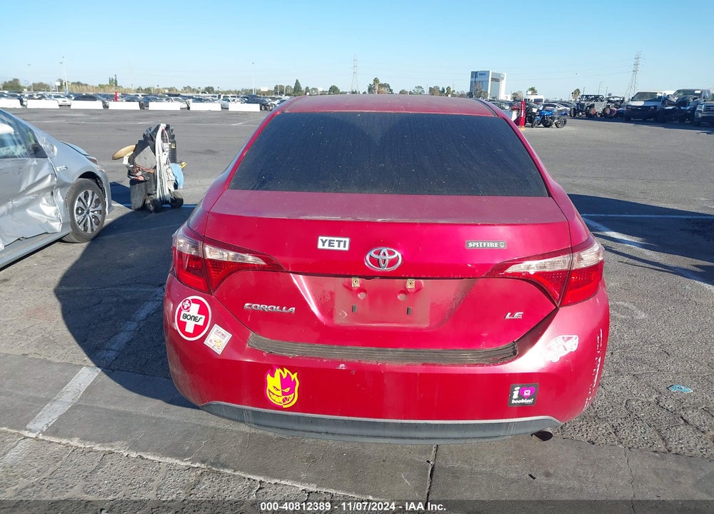 2017 TOYOTA COROLLA LE VIN: 2T1BURHE2HC926208