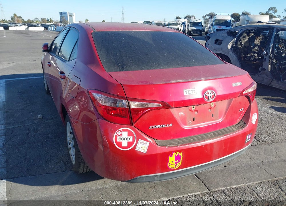 2017 TOYOTA COROLLA LE VIN: 2T1BURHE2HC926208