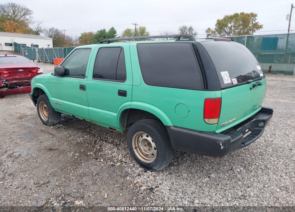 2003 CHEVROLET BLAZER LS VIN: 1GNCS13X93K166863