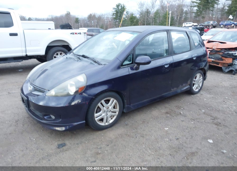 2008 HONDA FIT SPORT VIN: JHMGD386X8S016993
