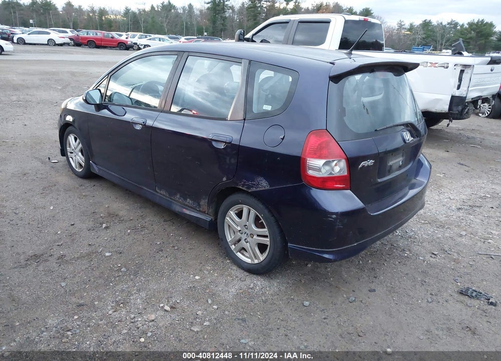 2008 HONDA FIT SPORT VIN: JHMGD386X8S016993