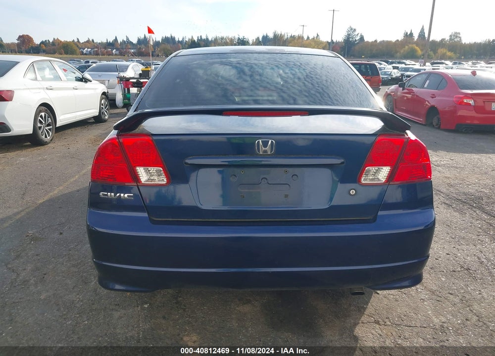 2005 HONDA CIVIC LX VIN: 2HGES15675H571413