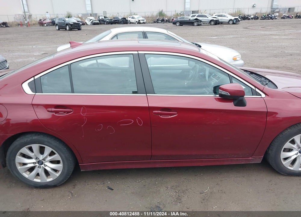 2016 SUBARU LEGACY 2.5I PREMIUM VIN: 4S3BNBH6XG3015337