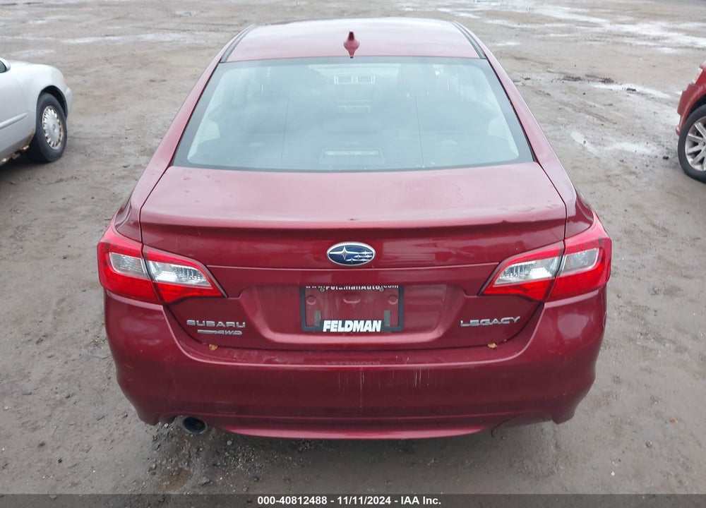 2016 SUBARU LEGACY 2.5I PREMIUM VIN: 4S3BNBH6XG3015337