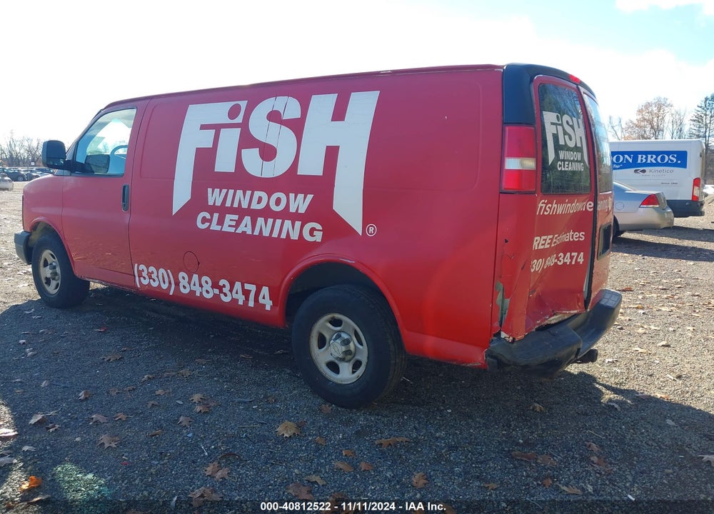 2008 CHEVROLET EXPRESS WORK VAN VIN: 1GCFG15X381123489