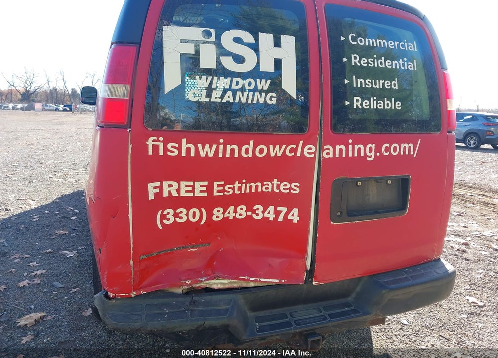 2008 CHEVROLET EXPRESS WORK VAN VIN: 1GCFG15X381123489