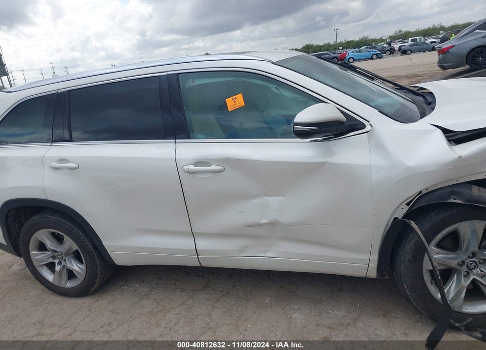 2019 TOYOTA HIGHLANDER LIMITED VIN: 5TDYZRFH1KS361165