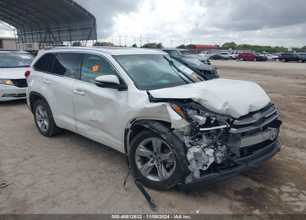 2019 TOYOTA HIGHLANDER LIMITED VIN: 5TDYZRFH1KS361165