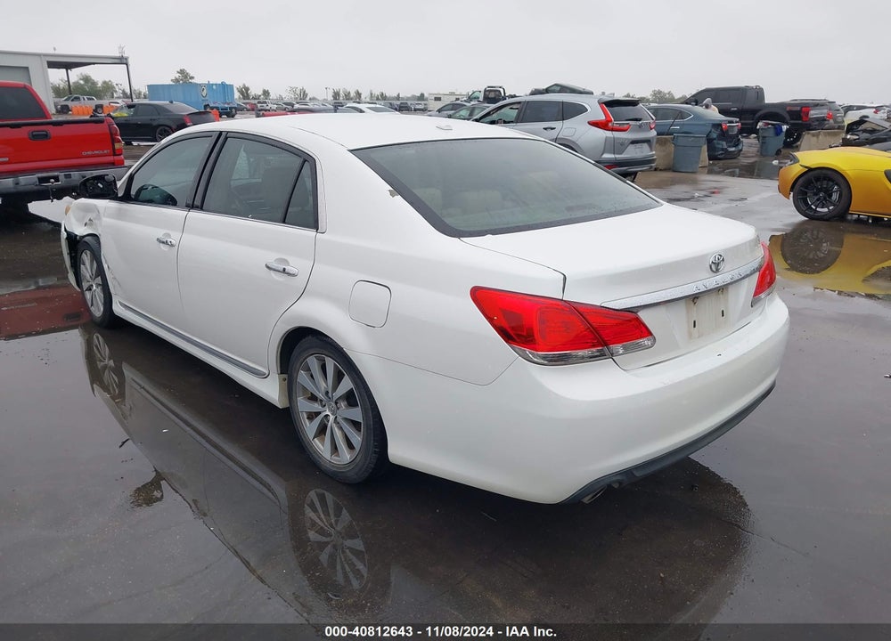 2011 TOYOTA AVALON LIMITED VIN: 4T1BK3DB7BU398749