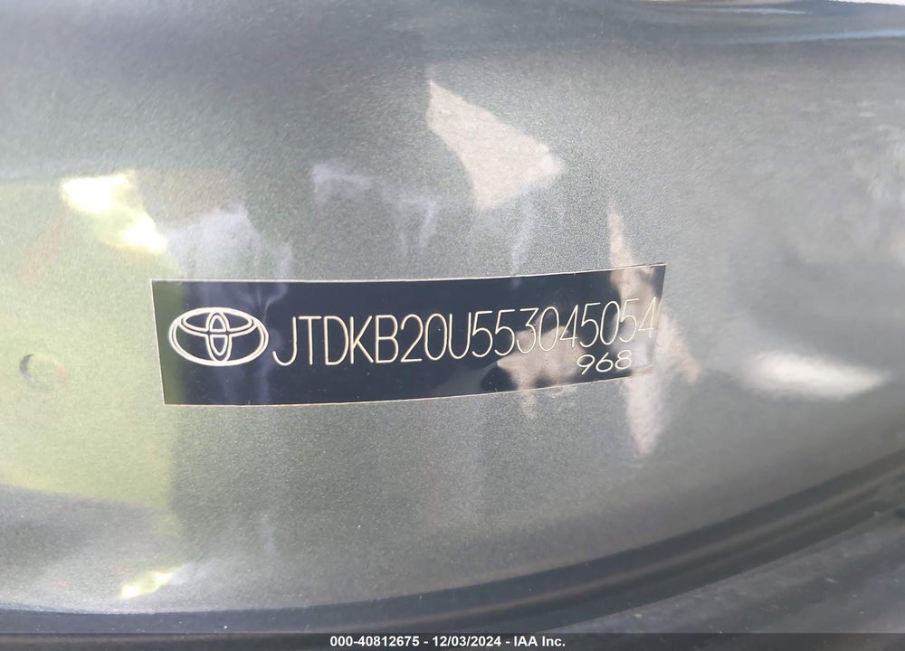 2005 TOYOTA PRIUS VIN: JTDKB20U553045054
