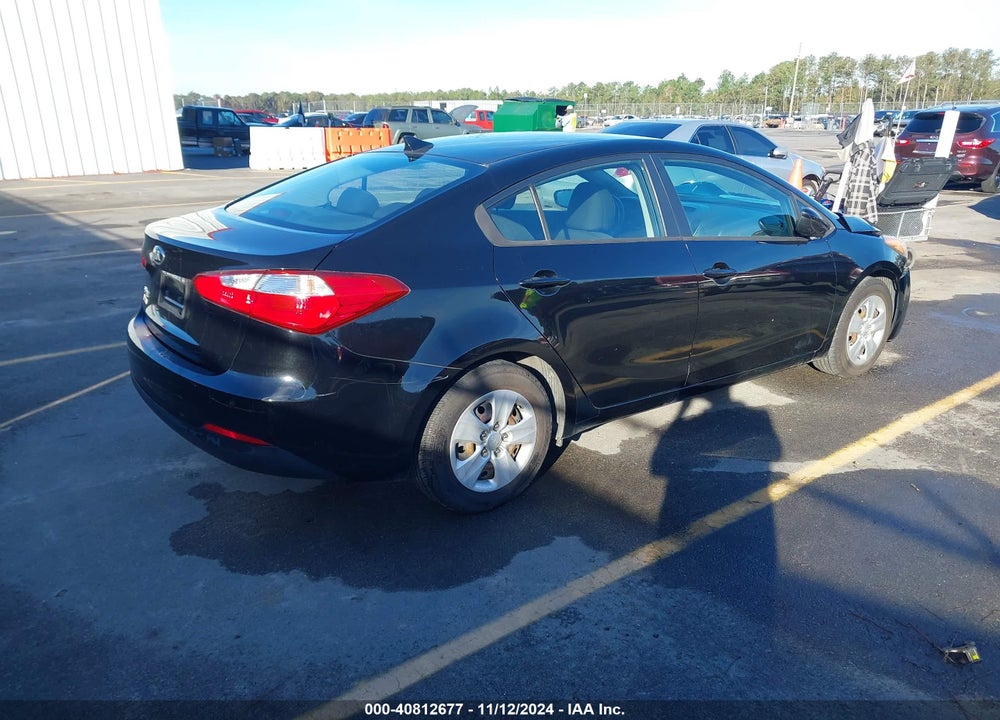 2016 KIA FORTE LX VIN: KNAFK4A65G5496597