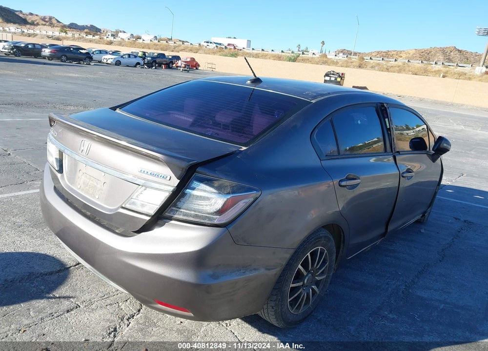 2013 HONDA CIVIC HYBRID VIN: 19XFB4F39DE202653