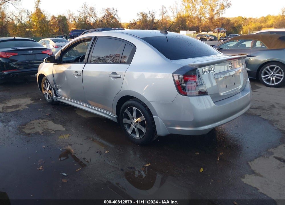 2012 NISSAN SENTRA 2.0 SR VIN: 3N1AB6AP9CL663316