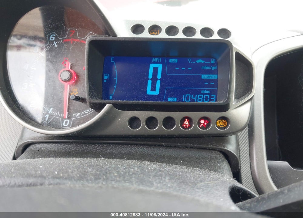 2013 CHEVROLET SONIC LT AUTO VIN: 1G1JC5SH7D4103337
