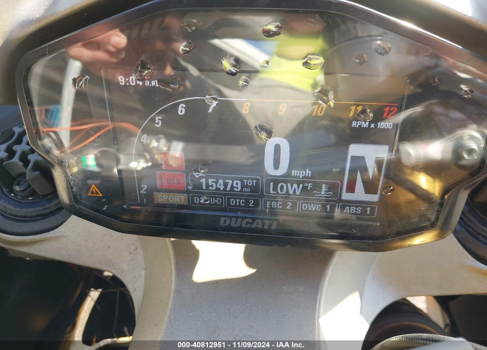 2015 DUCATI SUPERBIKE 1299 PANIGALE/S VIN: ZDM14BYW9FB003042