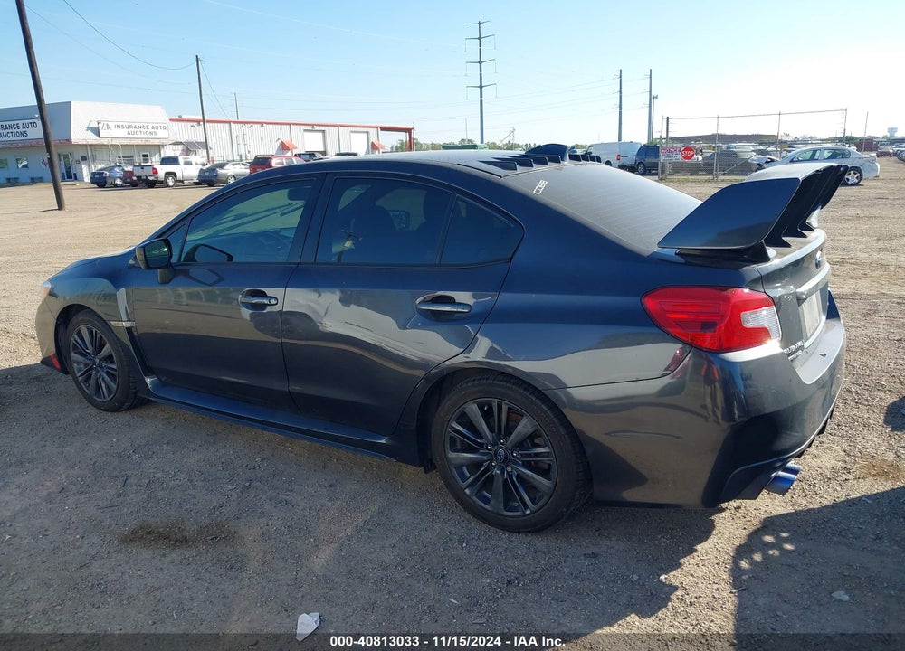 2015 SUBARU WRX VIN: JF1VA1A68F9834801