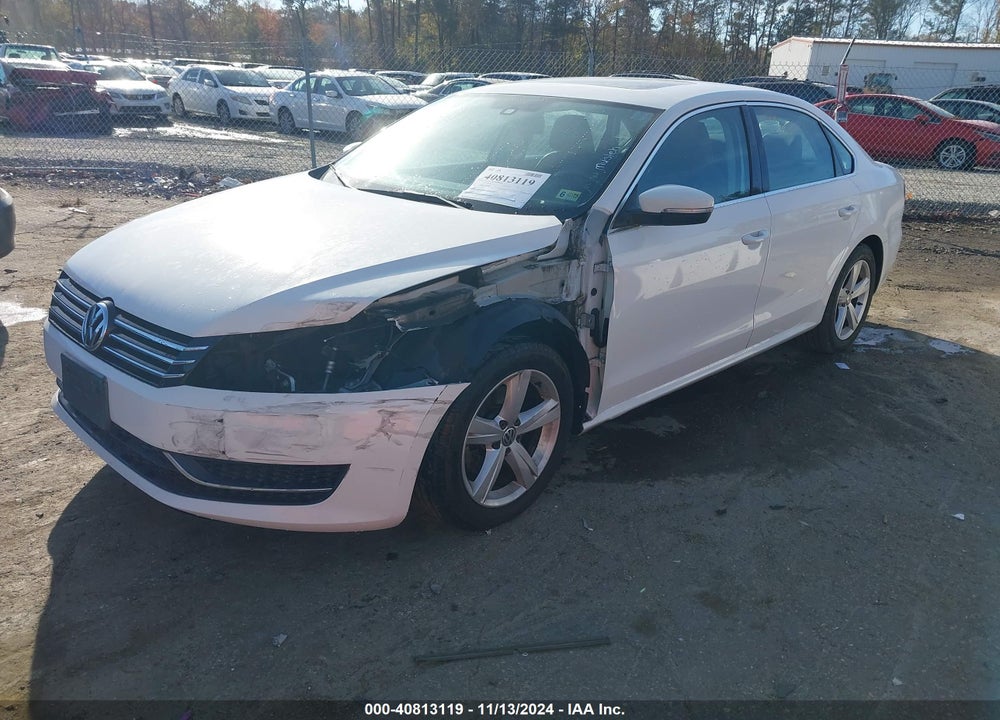 2013 VOLKSWAGEN PASSAT SE W/SUNROOF VIN: 1VWBP7A35DC139144