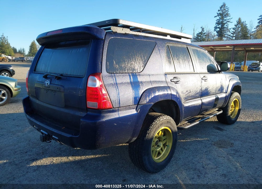 2006 TOYOTA 4RUNNER LIMITED V6 VIN: JTEBU17R460096677