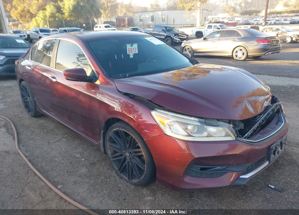 2016 HONDA ACCORD SPORT VIN: 1HGCR2F56GA016291
