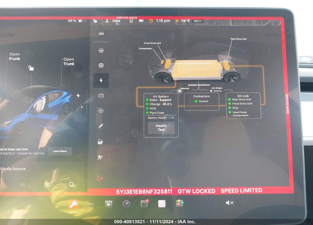 2022 TESLA MODEL 3 LONG RANGE DUAL MOTOR ALL-WHEEL DRIVE VIN: 5YJ3E1EB6NF325811