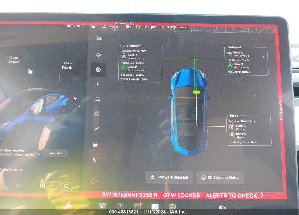2022 TESLA MODEL 3 LONG RANGE DUAL MOTOR ALL-WHEEL DRIVE VIN: 5YJ3E1EB6NF325811