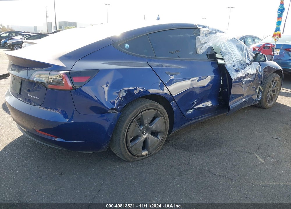 2022 TESLA MODEL 3 LONG RANGE DUAL MOTOR ALL-WHEEL DRIVE VIN: 5YJ3E1EB6NF325811