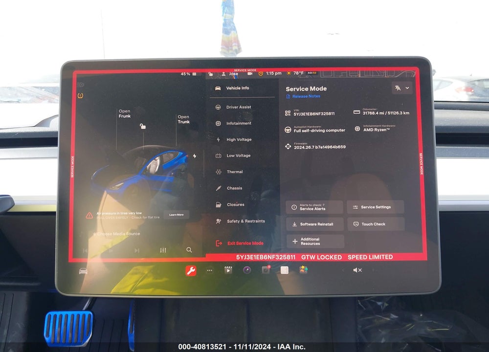 2022 TESLA MODEL 3 LONG RANGE DUAL MOTOR ALL-WHEEL DRIVE VIN: 5YJ3E1EB6NF325811