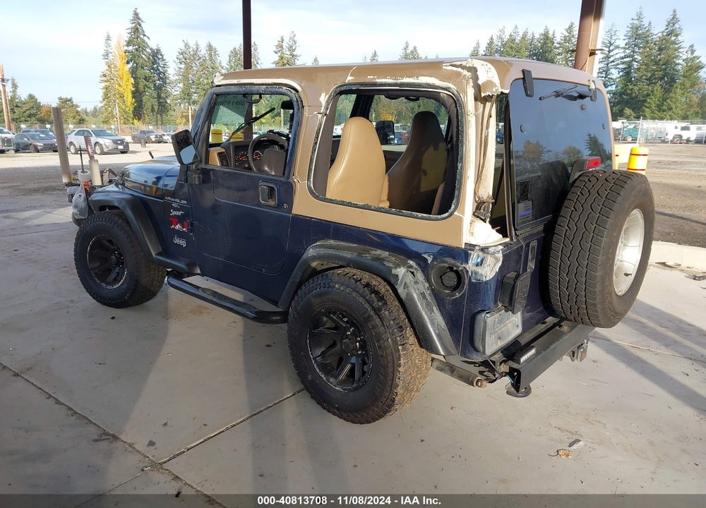 2001 JEEP WRANGLER SPORT VIN: 1J4FA49S01P326807
