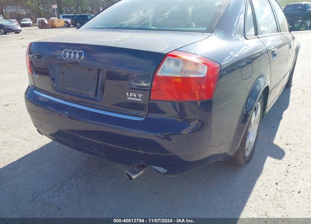 2004 AUDI A4 1.8T VIN: WAULC68E74A140339