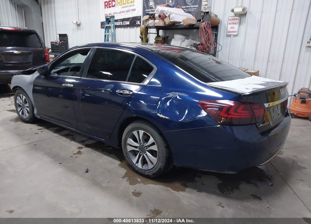 2013 HONDA ACCORD LX VIN: 1HGCR2F30DA116297