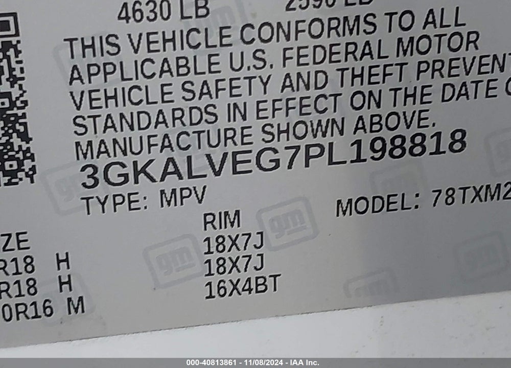 2023 GMC TERRAIN AWD SLT VIN: 3GKALVEG7PL198818