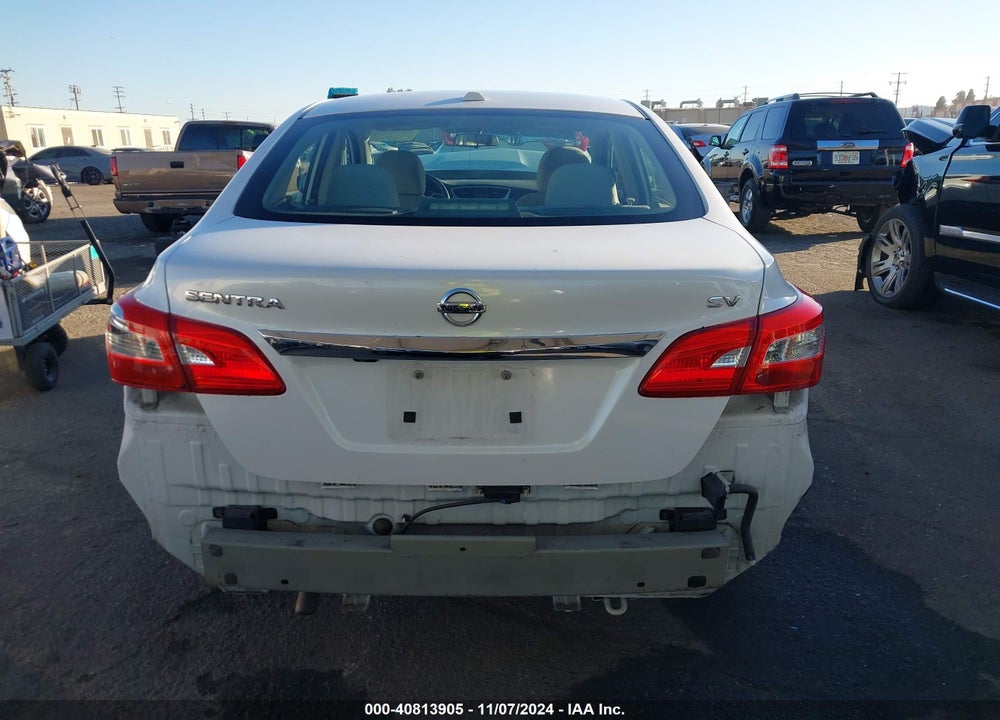 2016 NISSAN SENTRA SV VIN: 3N1AB7AP5GY318136