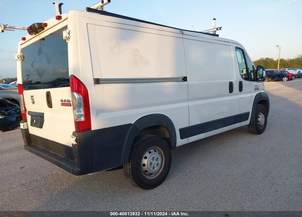2019 RAM PROMASTER 1500 LOW ROOF 136 WB VIN: 3C6TRVAG0KE540669