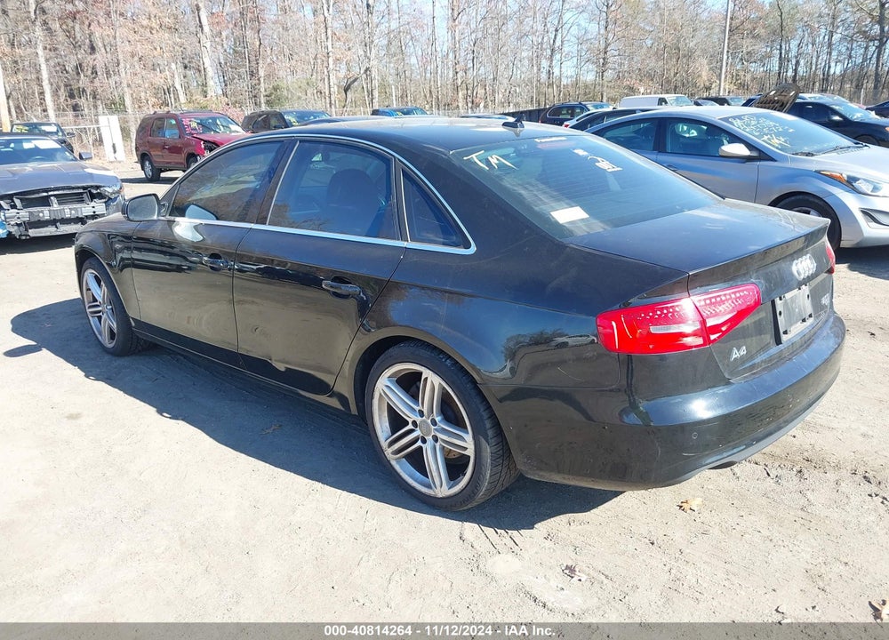 2013 AUDI A4 2.0T PREMIUM VIN: WAUHFAFL1DA192180