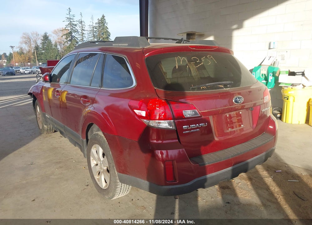 2011 SUBARU OUTBACK 2.5I LIMITED VIN: 4S4BRCJC6B3377650