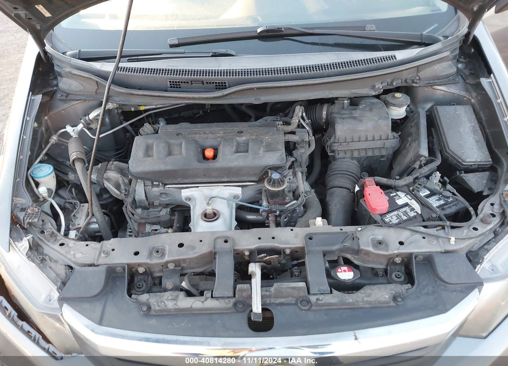 2012 HONDA CIVIC LX VIN: 19XFB2F5XCE350363