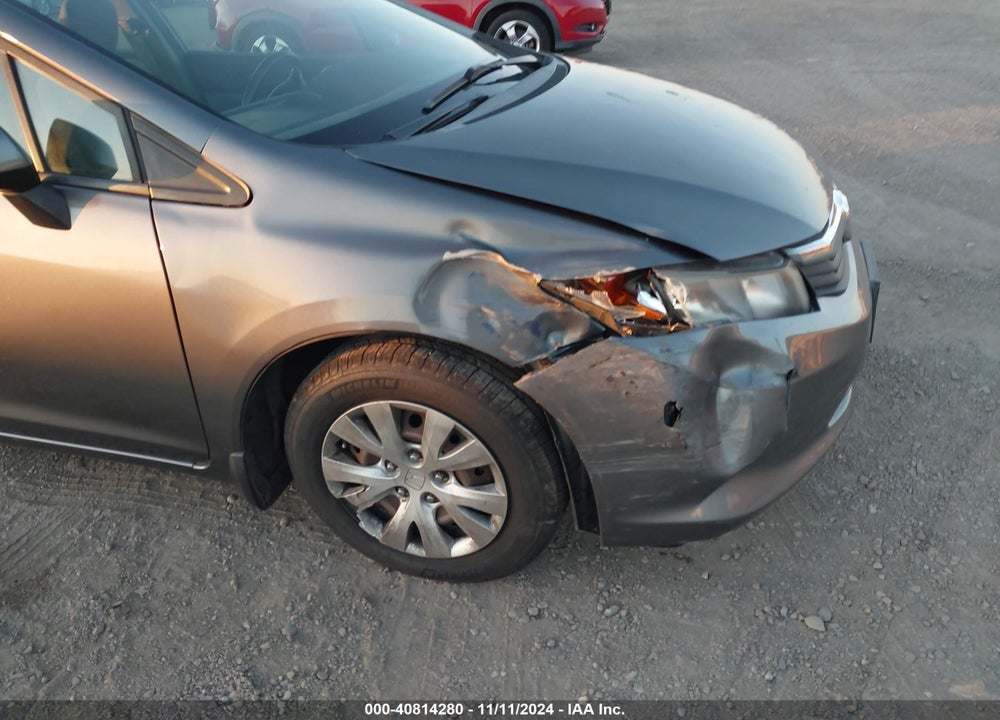 2012 HONDA CIVIC LX VIN: 19XFB2F5XCE350363