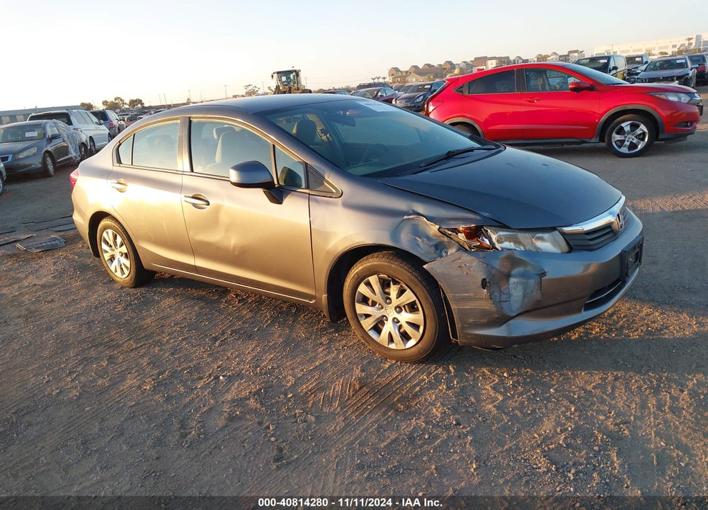2012 HONDA CIVIC LX VIN: 19XFB2F5XCE350363